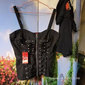 Royal Bones Black Gothic Corset